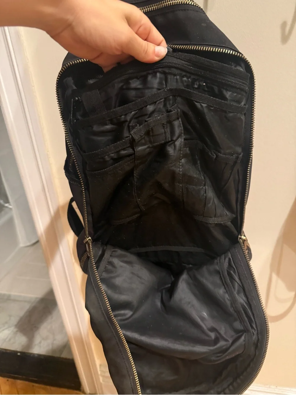 Black STATE Canvas Backpack